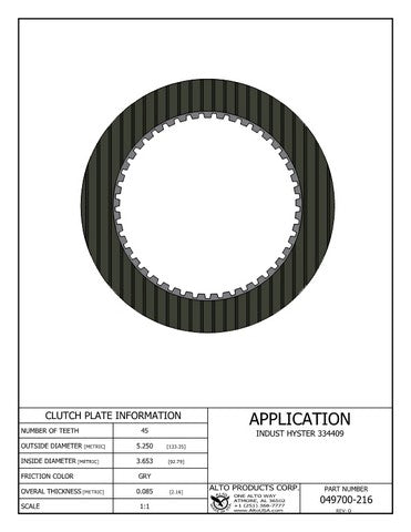 Friction Alto Products 049700-216