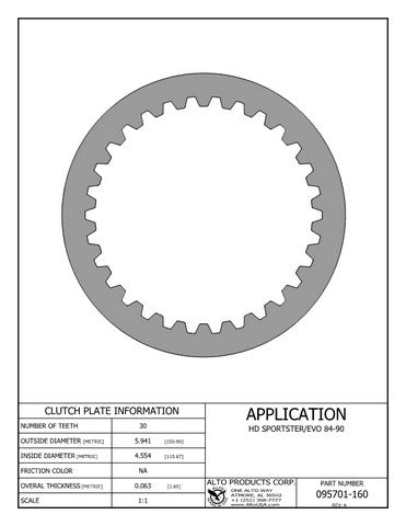 Steel Clutch Alto Products 095701-160