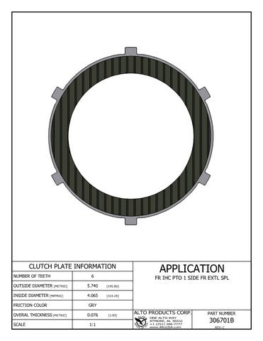 Friction  - 1 side Alto Products 306701B