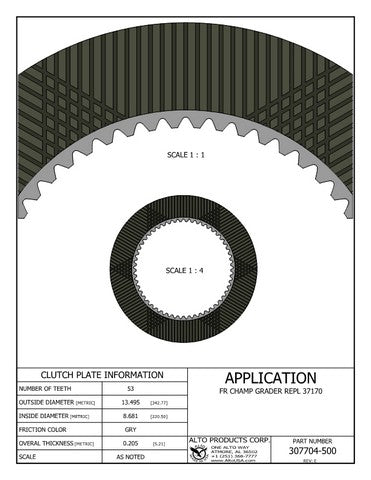 Friction Alto Products 307704-500