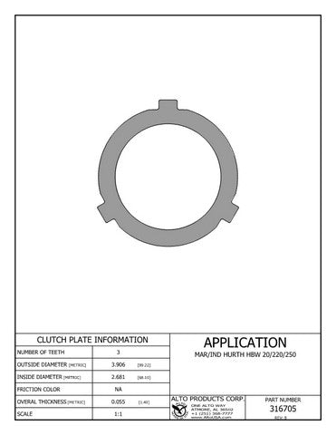 Steel Clutch Alto Products 316705