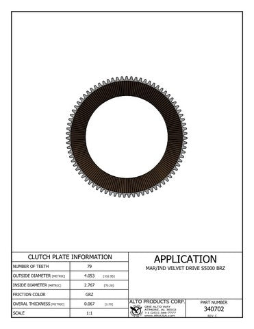 Friction Clutch Alto Products 340702