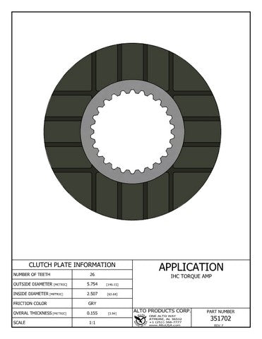 Friction Alto Products 351702